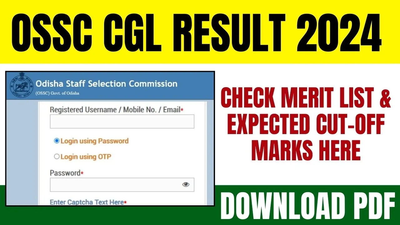 OSSC CGL Result 2024