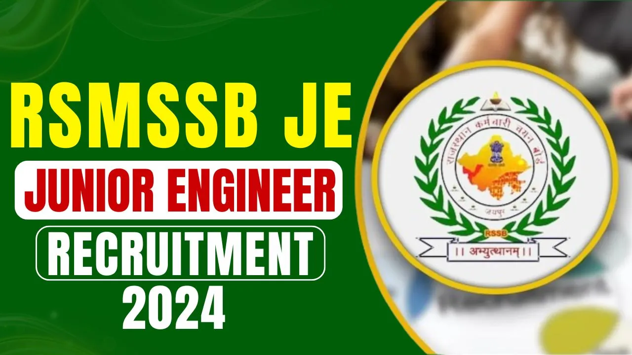 RSMSSB JE Recruitment 2024