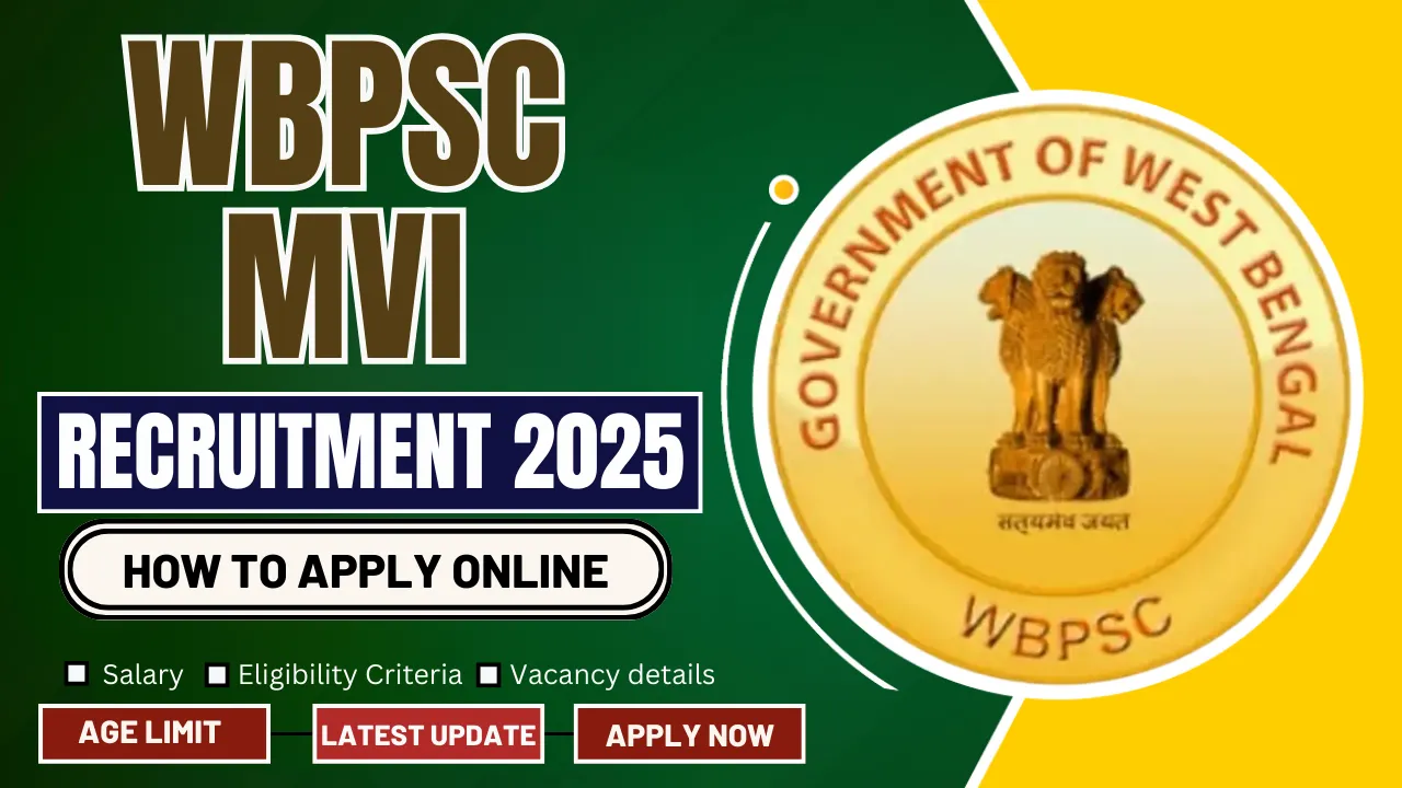 WBPSC MVI Recruitment 2025